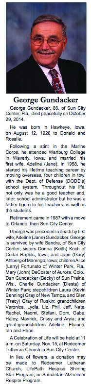 George Gundacker Obituary